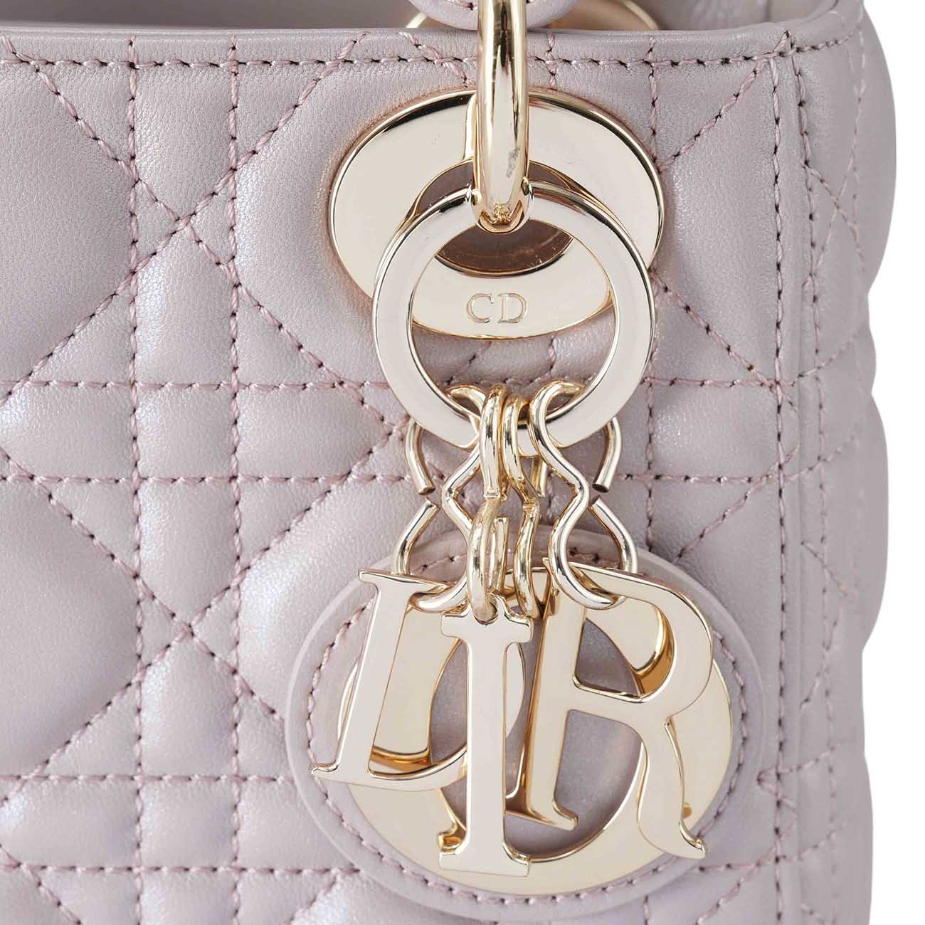 CHRISTIAN DIOR(USED)크리스찬디올 램스킨 레이디디올 미니 백